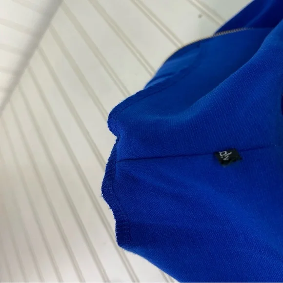 Calvin Klein Sheath‎ Dress Womens 8 Blue V neck - Picture 12 of 14